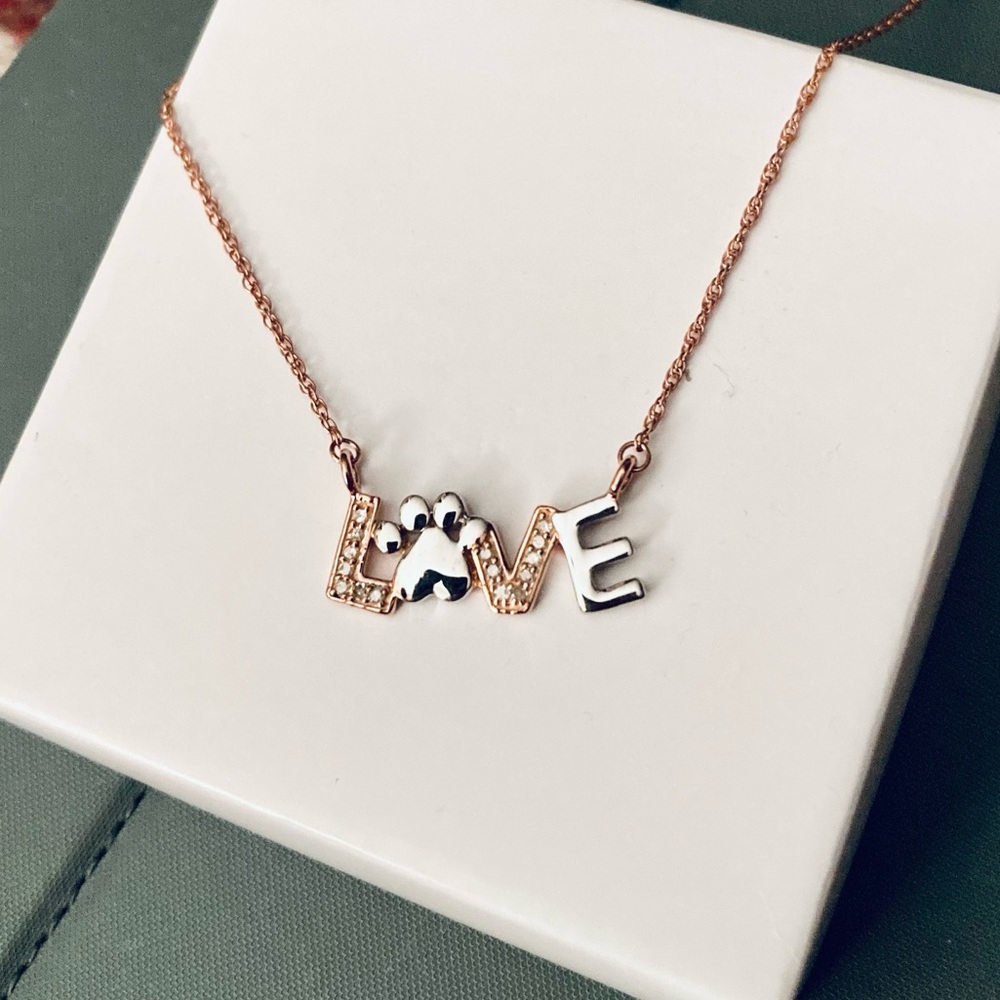 ❤️Diamond Paw Love Pendant Necklace❤️